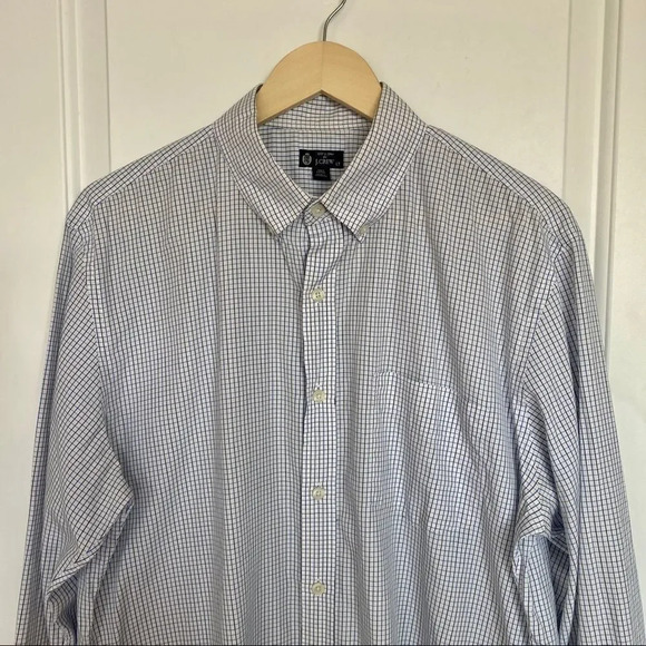 J. Crew Men’s Plaid 2Ply Button Up Dress Shirt LT - Picture 2 of 5
